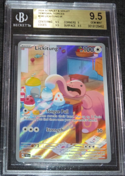 2024 POKEMON TEMPORAL FORCES LICKITUNG 180/162 BGS 9.5 (BETTER THAN PSA 10) - Image 1