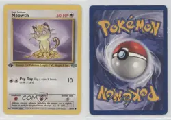 Meowth 1st Ed. Pokemon Jungle #56 1999 1t5 - Image 3