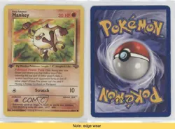 Mankey 1st Ed. Pokemon Jungle #55 1999 READ 0l32 - Image 3