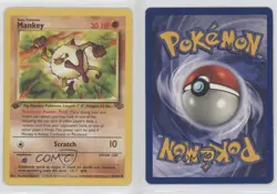 Mankey 1st Ed. Pokemon Jungle #55 1999 ng3 - Image 3