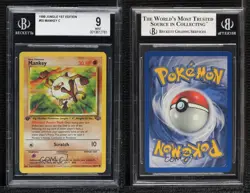 Mankey 1st Ed. Pokemon Jungle BGS 9 MINT 1999 3c7 - Image 3