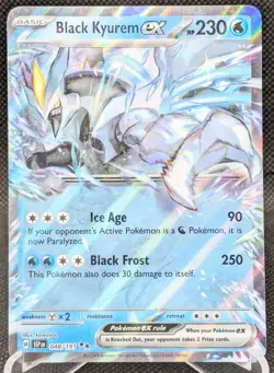 Black Kyurem ex Pokemon Surging Sparks 048/191 Double Rare - Image 1