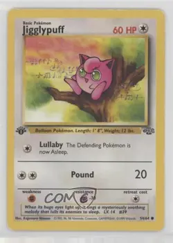 Jigglypuff 1st Ed. Pokemon Jungle #54 1999 1t5 - Image 1