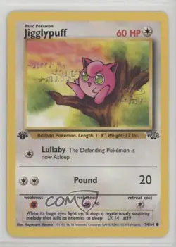 Jigglypuff 1st Ed. Pokemon Jungle #54 1999 0x7c - Image 1