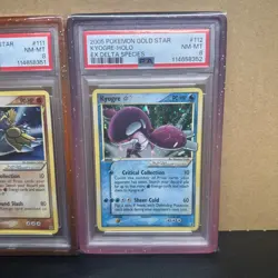 2005 Pokemon GS Kyogre #111 and Groudon #112 Holo Ex Delta Species Seq. PSA 8 - Image 3