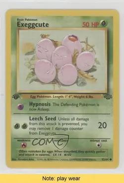 Exeggcute 1st Ed. Pokemon Jungle #52 1999 READ u3f - Image 1