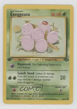 Exeggcute 1st Ed. Pokemon Jungle #52 1999 1t5 - Image 1