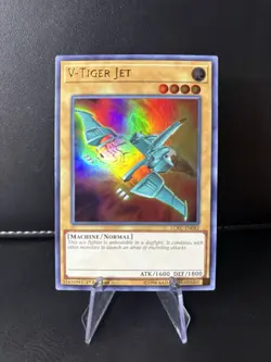 Yugioh V-Tiger Jet LCKC-EN082 Ultra Rare 1st Ed NM - Image 1