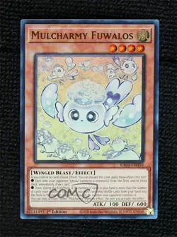 SR - Mulcharmy Fuwalos 1st Ed. YuGiOh Quarter Century Stampede #RA04-EN050 1k8t - Image 1