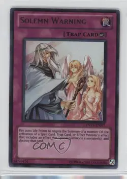 UR - Solemn Warning Unlimited YuGiOh Duelist Revolution #DREV-EN077 2010 8tn - Image 1