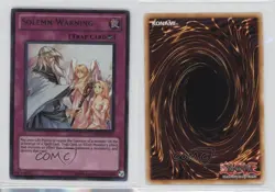 UR - Solemn Warning Unlimited YuGiOh Duelist Revolution #DREV-EN077 2010 8tn - Image 3