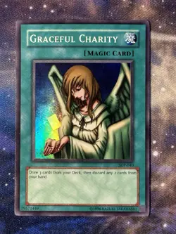 Graceful Charity SDP-040 Yugioh Starter Deck: Pegasus Super Rare NM LP - Image 1