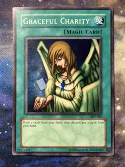 Graceful Charity SDP-040 Yugioh Starter Deck: Pegasus Super Rare NM LP - Image 3