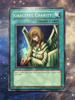 Graceful Charity SDP-040 Yugioh Starter Deck: Pegasus Super Rare NM LP - Image 4