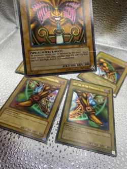 Yugioh! Exodia The Forbidden One Full Set LOB Head And Arm Creased - Image 3