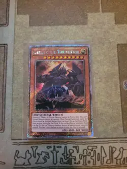 YUGIOH OBELISK THE TORMENTOR RA03-EN230 PLATINUM RARE 1ST ED NM ALT ART - Image 1