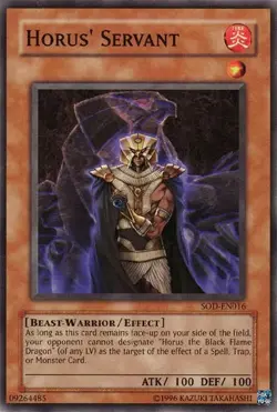 Horus' Servant - SOD EN016 - MP - Common - Unlimited - Yugioh - Image 1