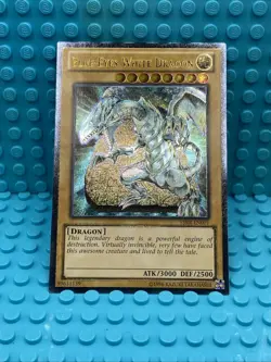 Yugioh! Blue-Eyes White Dragon Ultimate Rare YSKR-EN001 LP - Image 2