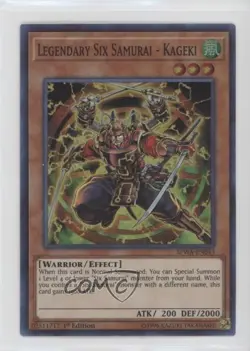 Legendary Six Samurai - Kageki 1st Ed. YuGiOh Spirit Warriors #SPWA-EN043 0rq9 - Image 1