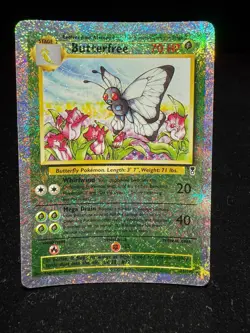 Butterfree Reverse Holo Pokemon Card Legendary Collection 21/110 Ungraded LP- - Image 1