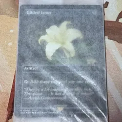 MTG FF Gold Powder Water Lotus Foil English Edition Secret Lair Promo Card 1677 - Image 1