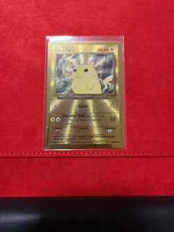 Pikachu Metal Gold Card UPC Pokemon 25th Anniversary Celebrations 58/102 Promo - Image 1
