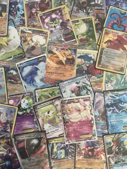Pokemon Card Lot 100 Official TCGCards + 2 Ultra Rare | VMAX GX EX VSTAR OR V - Image 1