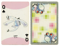 2000 Lugia Queen of Clubs Pokemon Silver Part 2 Playing Card Japan Original - Image 1