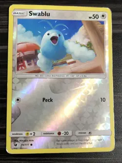 Pokemon Card Swablu 79/111 Crimson Invasion Reverse Holo Common - Image 1