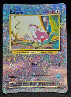 Rattata Reverse Holo Pokemon Card Legendary Collection 89/110 Ungraded LP - Image 1