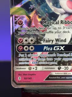 Sylveon GX 92/145 - Pokemon TCG Guardians Rising Sun & Moon Ultra Rare Card VLP - Image 5
