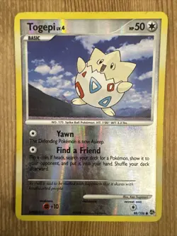 Togepi 88/106 Reverse Holo Diamond & Pearl Great Encounters Pokemon Card 2008 HP - Image 1