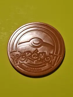 RARE Pokemon Trading Card Game Orange Deoxys Plastic Coin TCG - Image 2