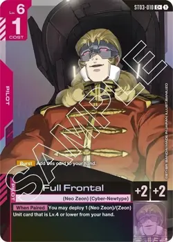 Full Frontal Alternate Art Foil - ST03-010 C+ NM - Gundam TCG Card Game - Image 1
