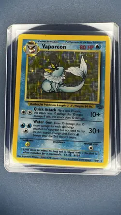 Pokemon TCG Vaporeon Holo Rare Unlimited Card 12/64 Jungle Set 1999 WOTC - Image 4