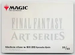 MTG Final Fantasy Art Series Nibelheim Aflame x1 NM Art Card - Image 2