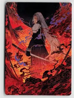 MTG Final Fantasy Art Series Nibelheim Aflame x1 NM Art Card - Image 1