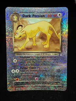 Dark Persian Reverse Holo Pokemon Card Legendary Collection 6/110 Ungraded LP - Image 1