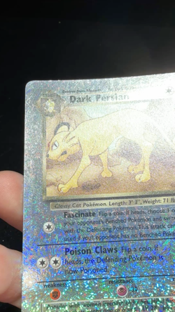 Dark Persian Reverse Holo Pokemon Card Legendary Collection 6/110 Ungraded LP - Image 2
