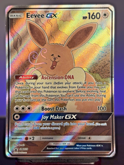 Pokemon Card - Eevee GX SM233 Sun & Moon SM Black Star Promo Full Art Holo - Image 1