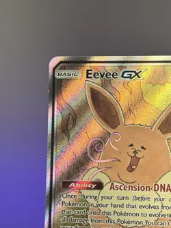 Pokemon Card - Eevee GX SM233 Sun & Moon SM Black Star Promo Full Art Holo - Image 2