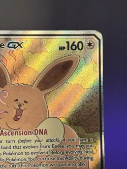 Pokemon Card - Eevee GX SM233 Sun & Moon SM Black Star Promo Full Art Holo - Image 3