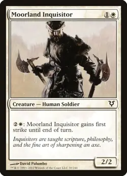 Moorland Inquisitor 30 AVR Avacyn Human Soldier First Strike MTG White Arena EN - Image 1