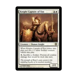 WOTC MtG Shards of Alara Knight-Captain of Eos (R) (Foil) VG - Image 1