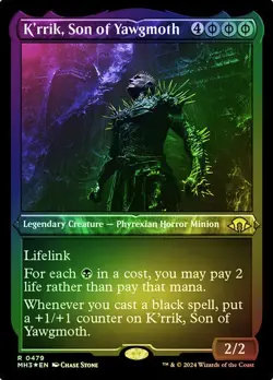 K'rrik, Son of Yawgmoth Etched Foil Modern Horizons 3 NM MTG - Image 1