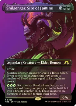 Shilgengar, Sire of Famine Foil Borderless Modern Horizons 3 NM MTG - Image 1
