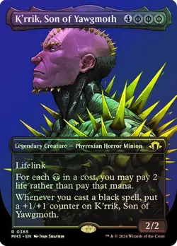 K'rrik, Son of Yawgmoth Foil Borderless Modern Horizons 3 NM MTG - Image 1