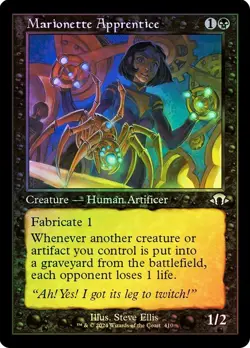Marionette Apprentice Foil Retro Frame Modern Horizons 3 NM MTG - Image 1