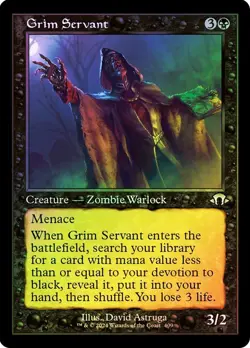 Grim Servant Foil Retro Frame Modern Horizons 3 NM MTG - Image 1