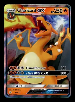 Charizard GX 9/68 Hidden Fates Holo Ultra Rare Pokemon Card - Image 1